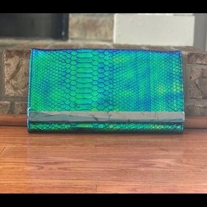 Mermaid Minute Green Hologram Clutch Purse
